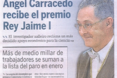 Ángel María Carracedo Alvarez premio Rey Jaime I